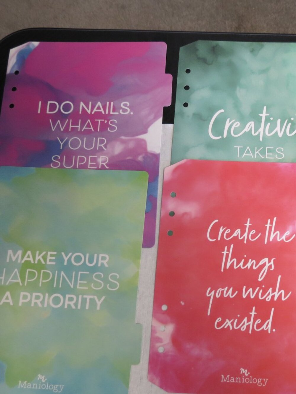 Maniology Nail Stamping Plate Set of 5 Dividers (No Inserts)